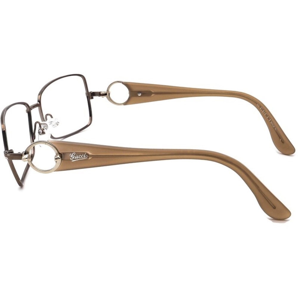 Gucci Women's Eyeglasses GG 2840 UBG Brown Rectangular Frames (read) - Picture 4 of 12